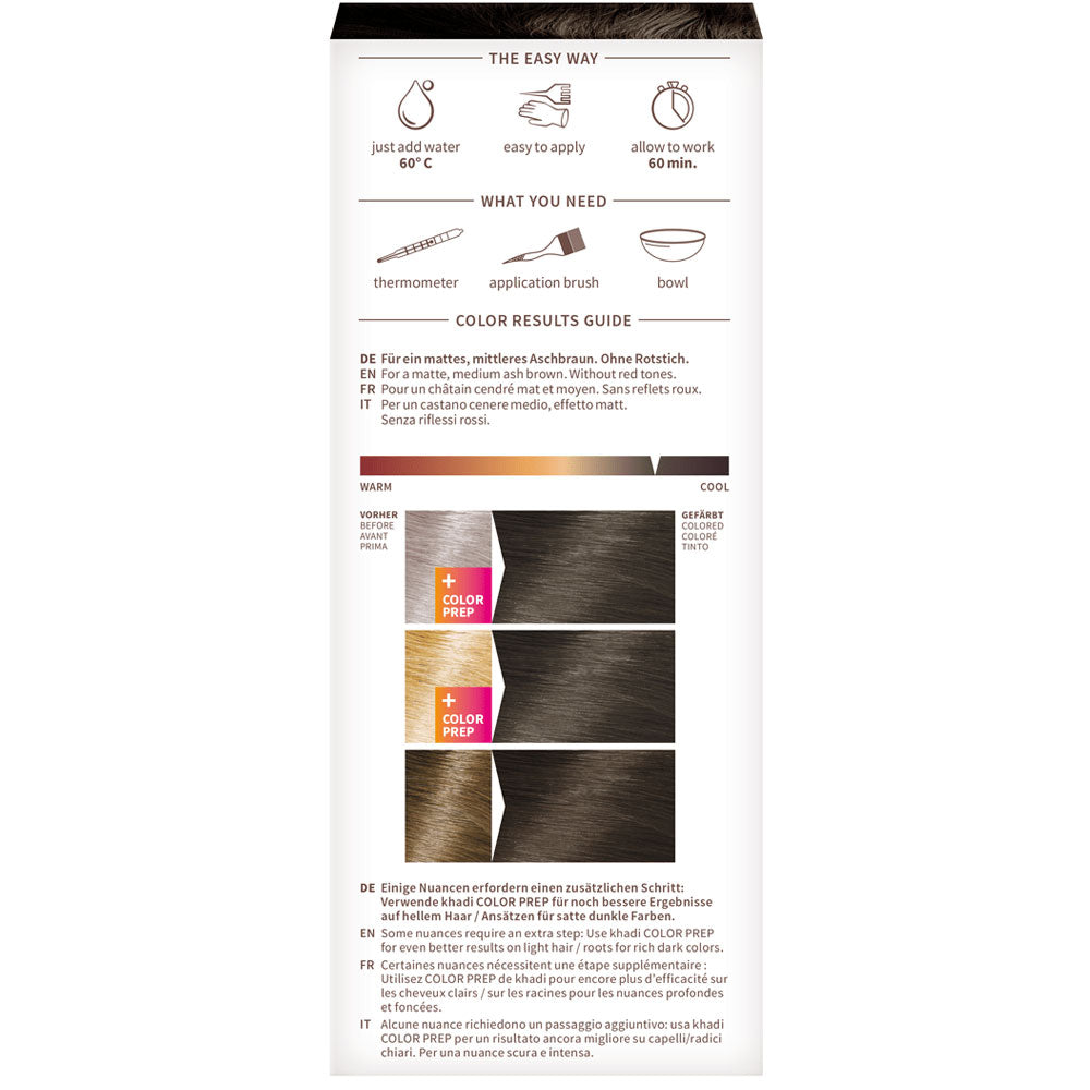 khadi châtain cendré